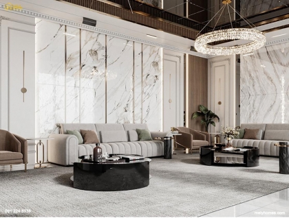 Căn hộ 3 phòng ngủ cao cấp phong cách luxury sang trọng